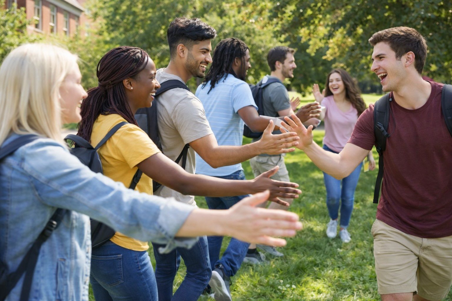 Students celebrating
